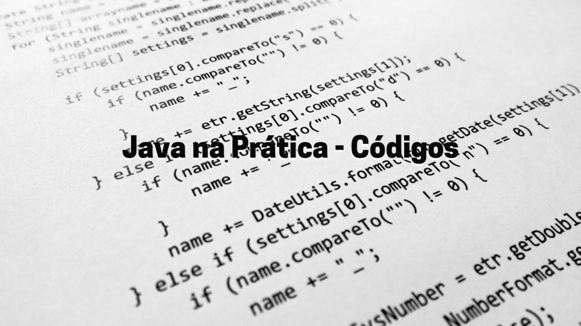 Java na Prática - Códigos